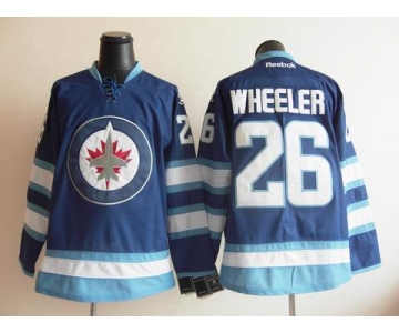 nhl jerseys winnipeg jets #26 wheeler blue 2011 new