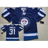 nhl jerseys winnipeg jets #31 prvelec blue 2011 new