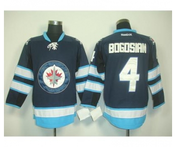 nhl jerseys winnipeg jets #4 bogosian blue 2011 new