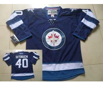 nhl jerseys winnipeg jets #40 setoguchi blue