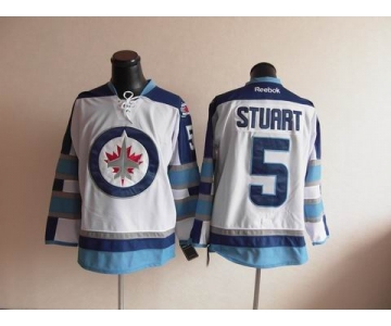 nhl jerseys winnipeg jets #5 stuart white 2011 new