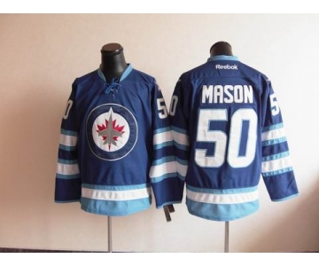 nhl jerseys winnipeg jets #50 mrson blue 2011 new