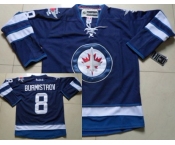 nhl jerseys winnipeg jets #8 burmiatrov blue 2011 new