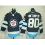 nhl jerseys winnipeg jets #80 antropov blue 2011 new