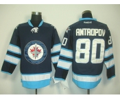 nhl jerseys winnipeg jets #80 antropov blue 2011 new