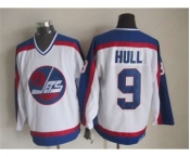 nhl jerseys winnipeg jets #9 hull white[m&n][hull]