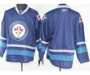 nhl jerseys winnipeg jets blank blue 2012 new