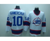 nhl jets #10 hawerchuk white ccm