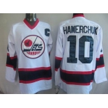 nhl new york jets #10 hawerchuk white(c)