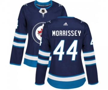 Women Adidas Winnipeg Jets #44 Josh Morrissey Authentic Navy Blue Home NHL Jersey