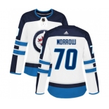 Women Adidas Winnipeg Jets #70 Joe Morrow Authentic White Away NHL Jersey