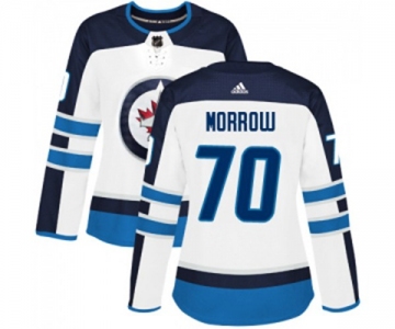 Women Adidas Winnipeg Jets #70 Joe Morrow Authentic White Away NHL Jersey