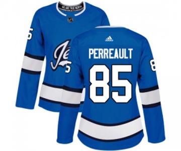 Women Adidas Winnipeg Jets #85 Mathieu Perreault Premier Blue Alternate NHL Jersey