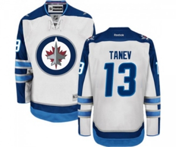 Women Reebok Winnipeg Jets #13 Brandon Tanev Authentic White Away NHL Jersey