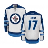 Women Reebok Winnipeg Jets #17 Adam Lowry Authentic White Away NHL Jersey