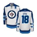 Women Reebok Winnipeg Jets #18 Bryan Little Authentic White Away NHL Jersey