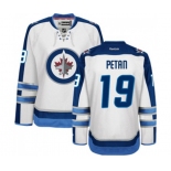 Women Reebok Winnipeg Jets #19 Nic Petan Authentic White Away NHL Jersey