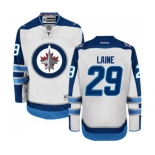 Women Reebok Winnipeg Jets #29 Patrik Laine Authentic White Away NHL Jersey