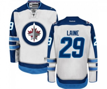 Women Reebok Winnipeg Jets #29 Patrik Laine Authentic White Away NHL Jersey