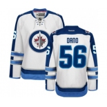 Women Reebok Winnipeg Jets #56 Marko Dano Authentic White Away NHL Jersey