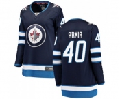 Women Winnipeg Jets #40 Joel Armia Fanatics Branded Navy Blue Home Breakaway NHL Jersey