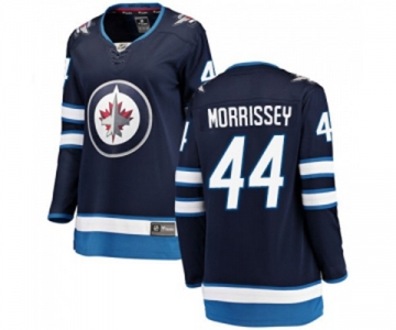 Women Winnipeg Jets #44 Josh Morrissey Fanatics Branded Navy Blue Home Breakaway NHL Jersey