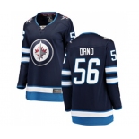 Women Winnipeg Jets #56 Marko Dano Fanatics Branded Navy Blue Home Breakaway NHL Jersey