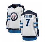 Women Winnipeg Jets #7 Ben Chiarot Fanatics Branded White Away Breakaway NHL Jersey