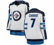 Women Winnipeg Jets #7 Ben Chiarot Fanatics Branded White Away Breakaway NHL Jersey