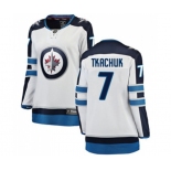 Women Winnipeg Jets #7 Keith Tkachuk Fanatics Branded White Away Breakaway NHL Jersey