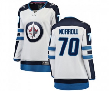 Women Winnipeg Jets #70 Joe Morrow Fanatics Branded White Away Breakaway NHL Jersey