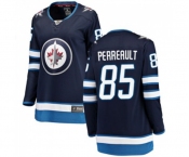 Women Winnipeg Jets #85 Mathieu Perreault Fanatics Branded Navy Blue Home Breakaway NHL Jersey