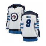 Women Winnipeg Jets #9 Bobby Hull Fanatics Branded White Away Breakaway NHL Jersey