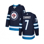 Youth Adidas Winnipeg Jets #7 Ben Chiarot Authentic Navy Blue Home NHL Jersey