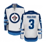 Youth Reebok Winnipeg Jets #3 Tucker Poolman Authentic White Away NHL Jersey