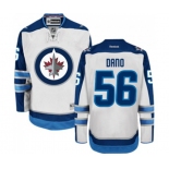 Youth Reebok Winnipeg Jets #56 Marko Dano Authentic White Away NHL Jersey