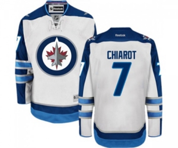 Youth Reebok Winnipeg Jets #7 Ben Chiarot Authentic White Away NHL Jersey