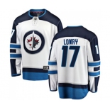 Youth Winnipeg Jets #17 Adam Lowry Fanatics Branded White Away Breakaway NHL Jersey