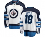 Youth Winnipeg Jets #18 Bryan Little Fanatics Branded White Away Breakaway NHL Jersey