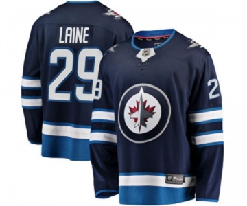 Youth Winnipeg Jets #29 Patrik Laine Fanatics Branded Navy Blue Home Breakaway NHL Jersey