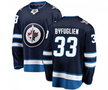 Youth Winnipeg Jets #33 Dustin Byfuglien Fanatics Branded Navy Blue Home Breakaway NHL Jersey