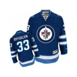 Youth Winnipeg Jets #33 Dustin Byfuglien Navy Blue Reebok Home NHL Jersey