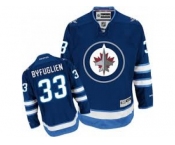 Youth Winnipeg Jets #33 Dustin Byfuglien Navy Blue Reebok Home NHL Jersey