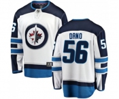 Youth Winnipeg Jets #56 Marko Dano Fanatics Branded White Away Breakaway NHL Jersey