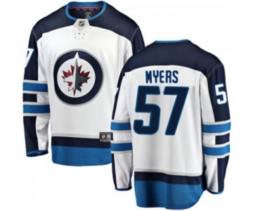 Youth Winnipeg Jets #57 Tyler Myers Fanatics Branded White Away Breakaway NHL Jersey