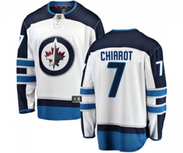 Youth Winnipeg Jets #7 Ben Chiarot Fanatics Branded White Away Breakaway NHL Jersey