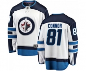 Youth Winnipeg Jets #81 Kyle Connor Fanatics Branded White Away Breakaway NHL Jersey