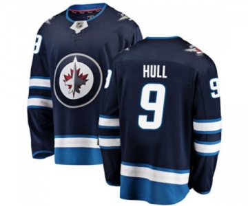 Youth Winnipeg Jets #9 Bobby Hull Fanatics Branded Navy Blue Home Breakaway NHL Jersey