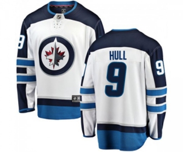 Youth Winnipeg Jets #9 Bobby Hull Fanatics Branded White Away Breakaway NHL Jersey