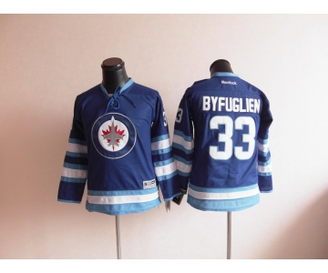 youth nhl jerseys winnipeg jets #33 byfuglien blue